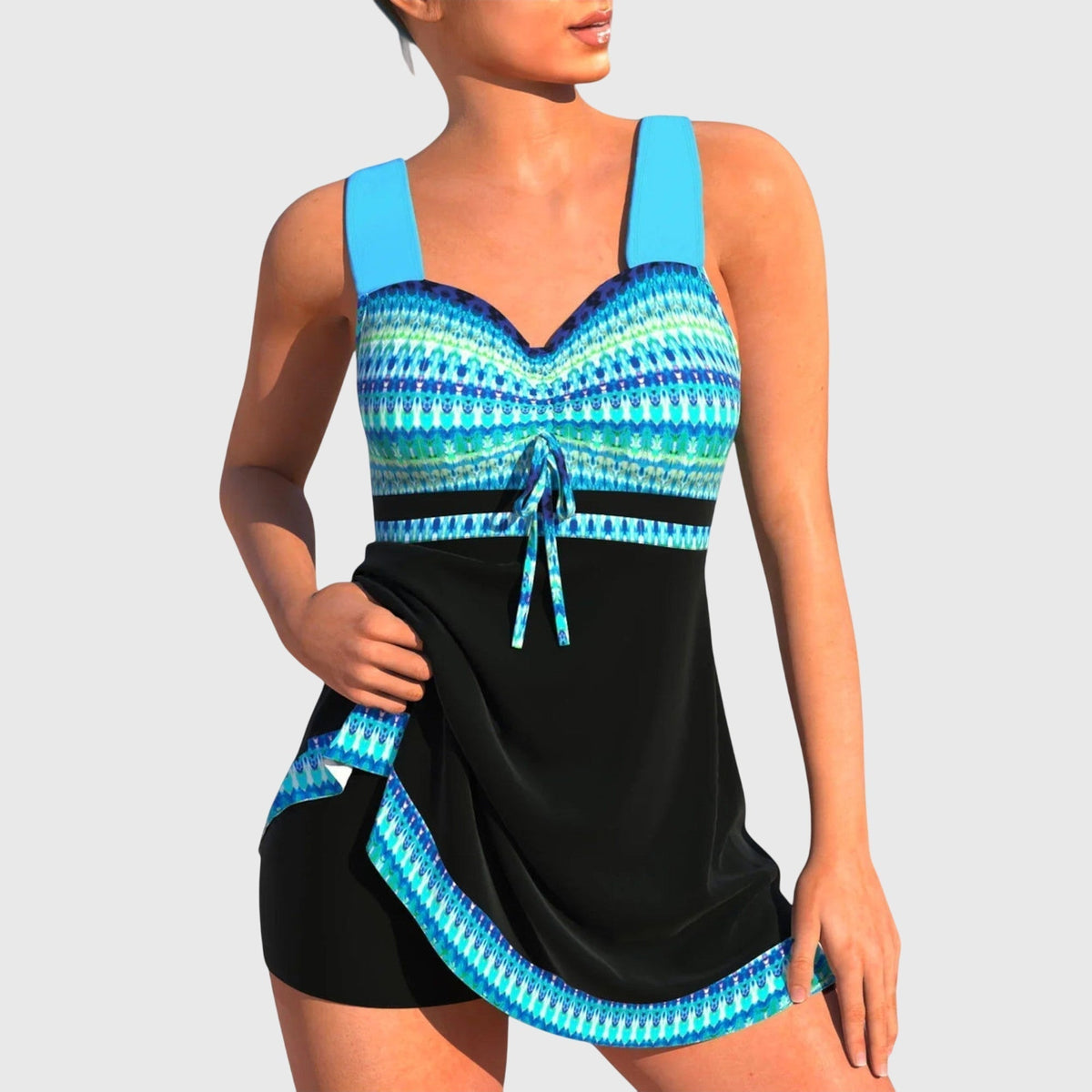Maillot de Bain Coloré en Deux Pièces