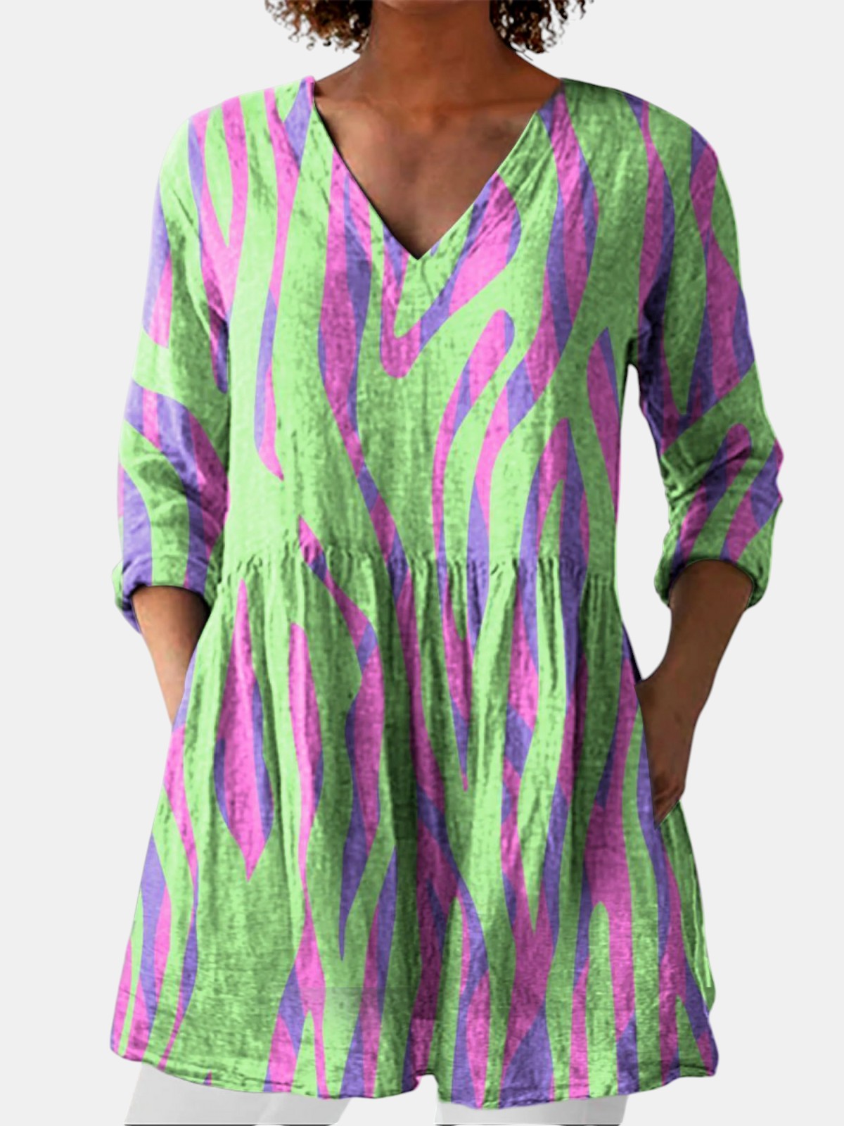 Oceane | Blouse Longue à Col en V