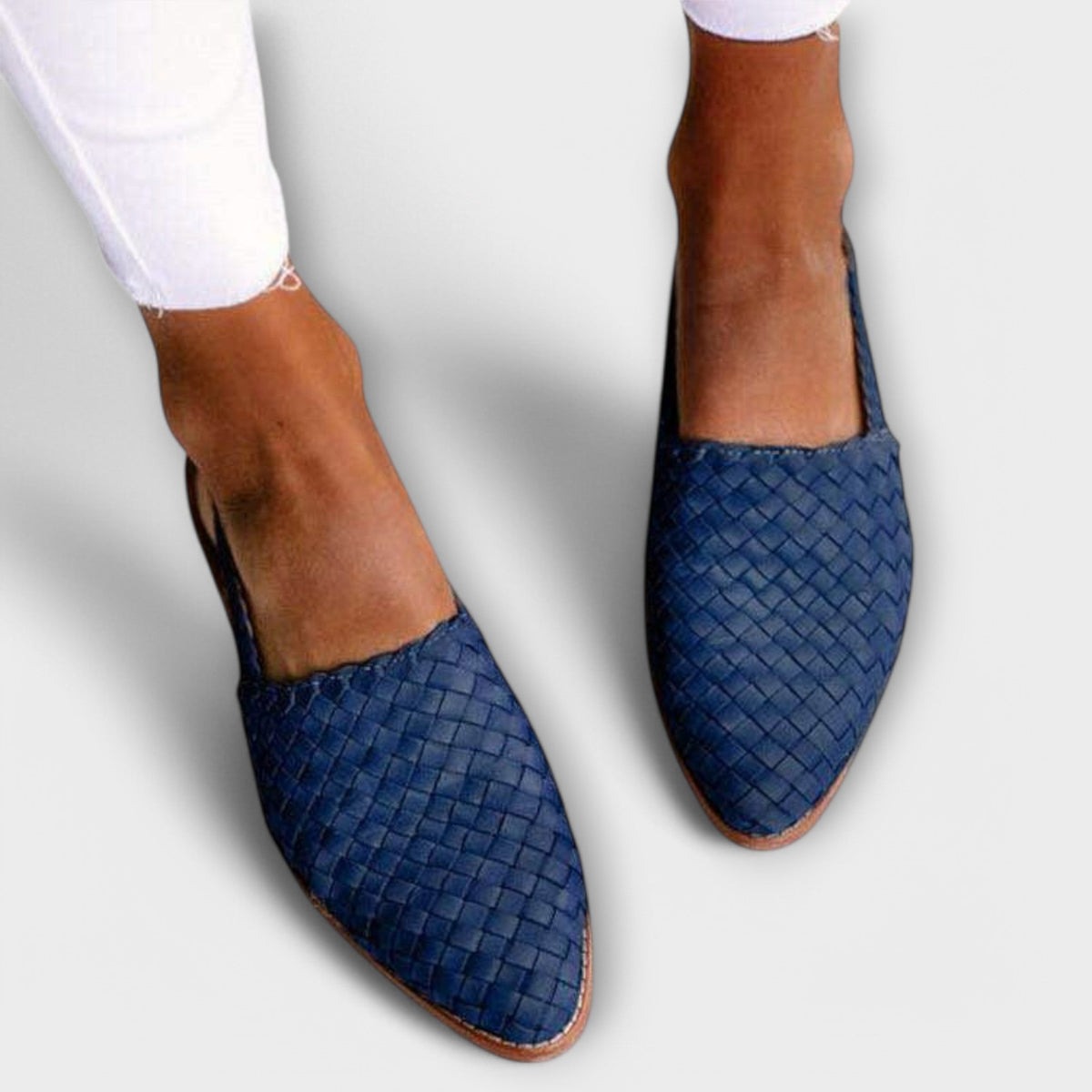 Liesel - Mules en Cuir Tressé