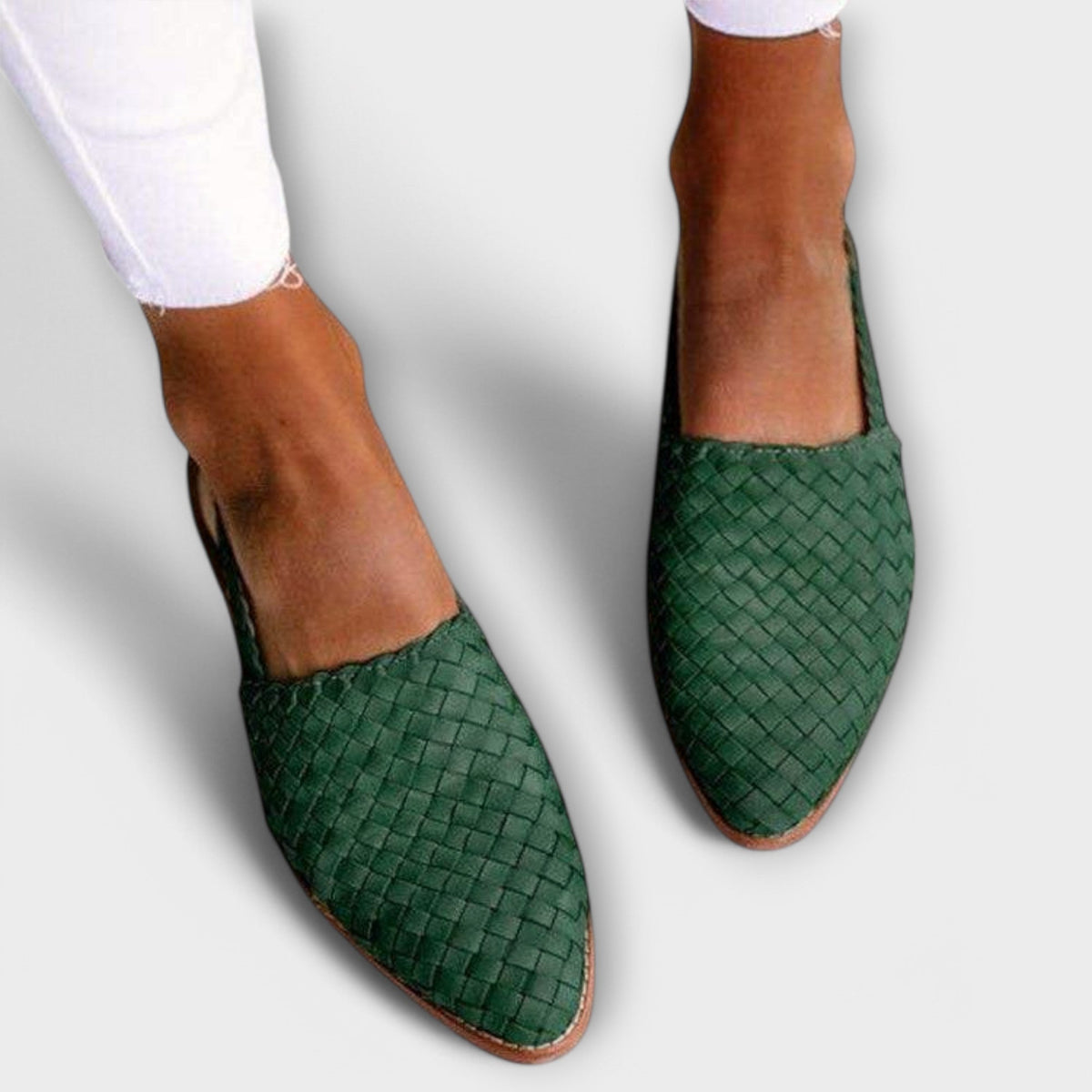 Liesel - Mules en Cuir Tressé