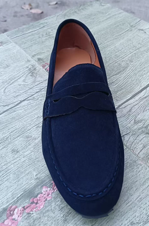 Roswitha – Mocassins à barrette effet daim