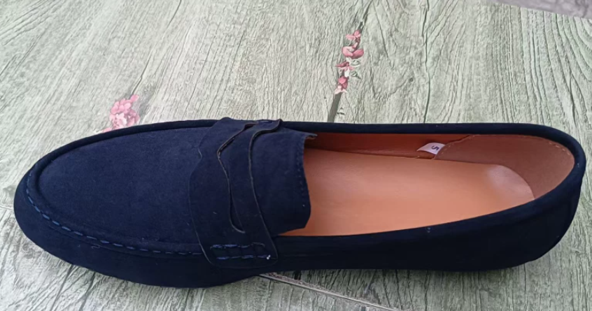 Roswitha – Mocassins à barrette effet daim