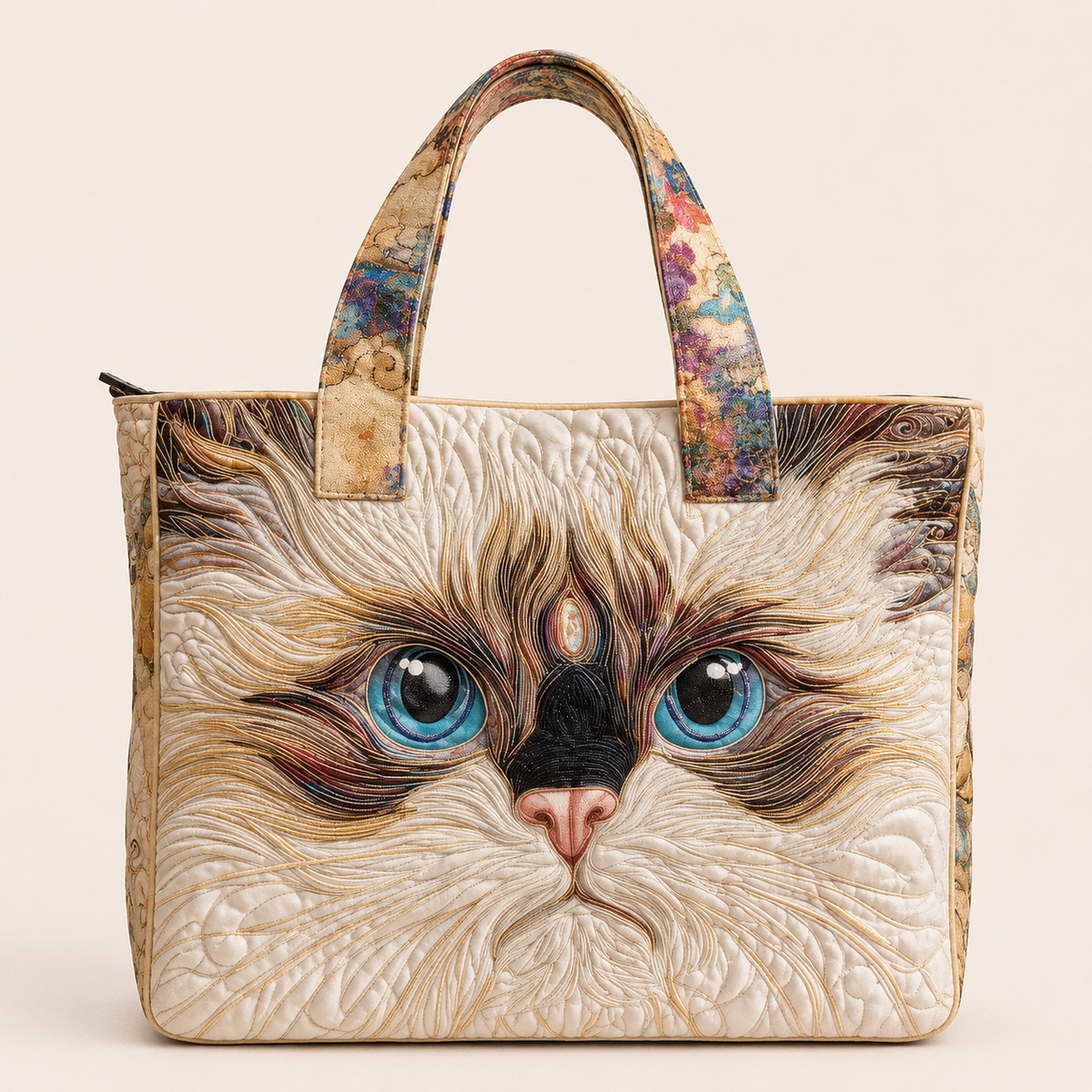 Chat Blanc | Sac matelassé