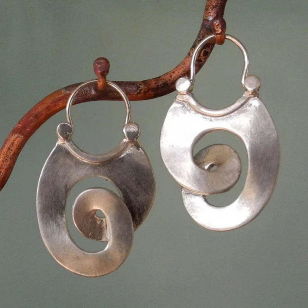 Spiralohrringe in Silber