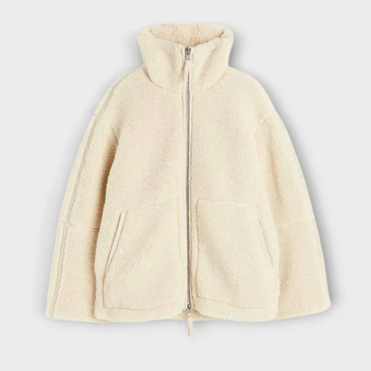 Nuage Polaire - Veste Teddy Oversize Crème