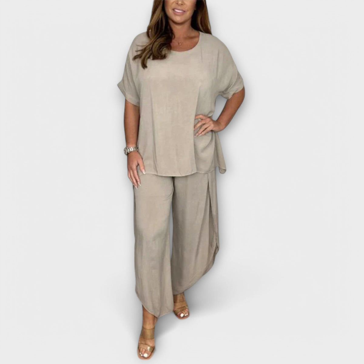 Maria - Ensemble 2 Pièces Confortable Beige