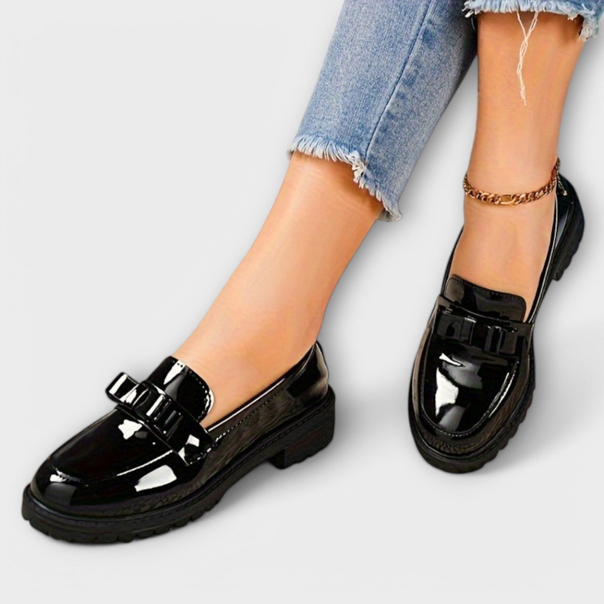 Brunhild - Mocassins Vernis Bordeaux