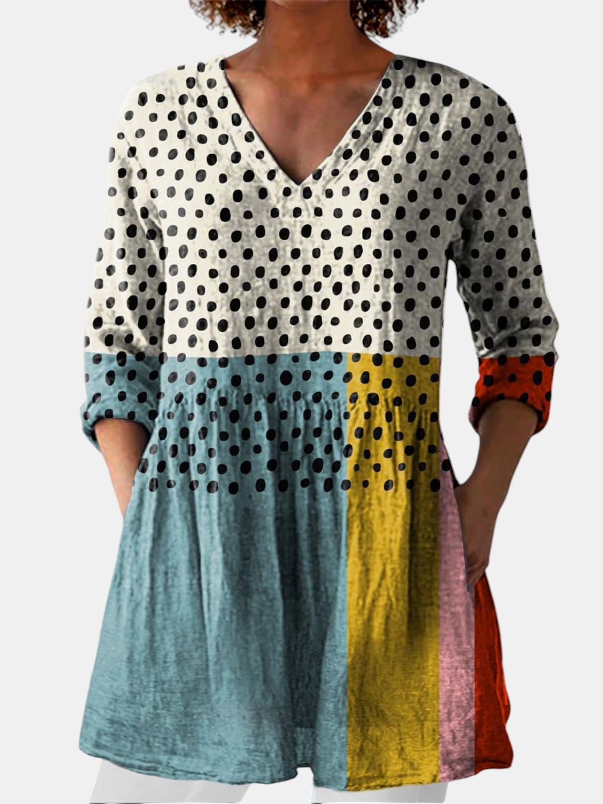 Valerie | Blouse Longue à Col en V