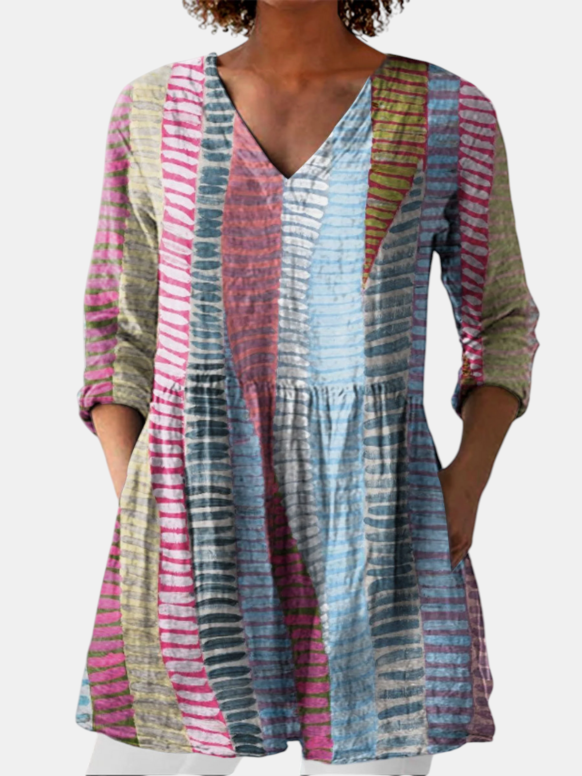 Anais | Blouse Longue à Col en V