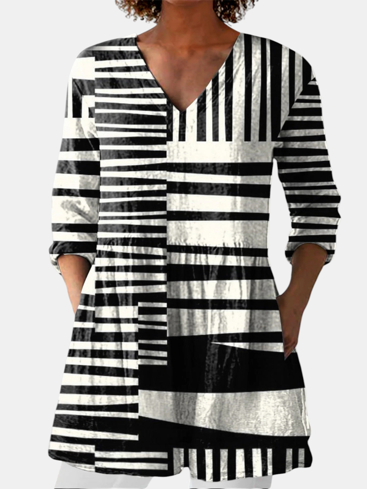 Sophie | Blouse Longue à Col en V