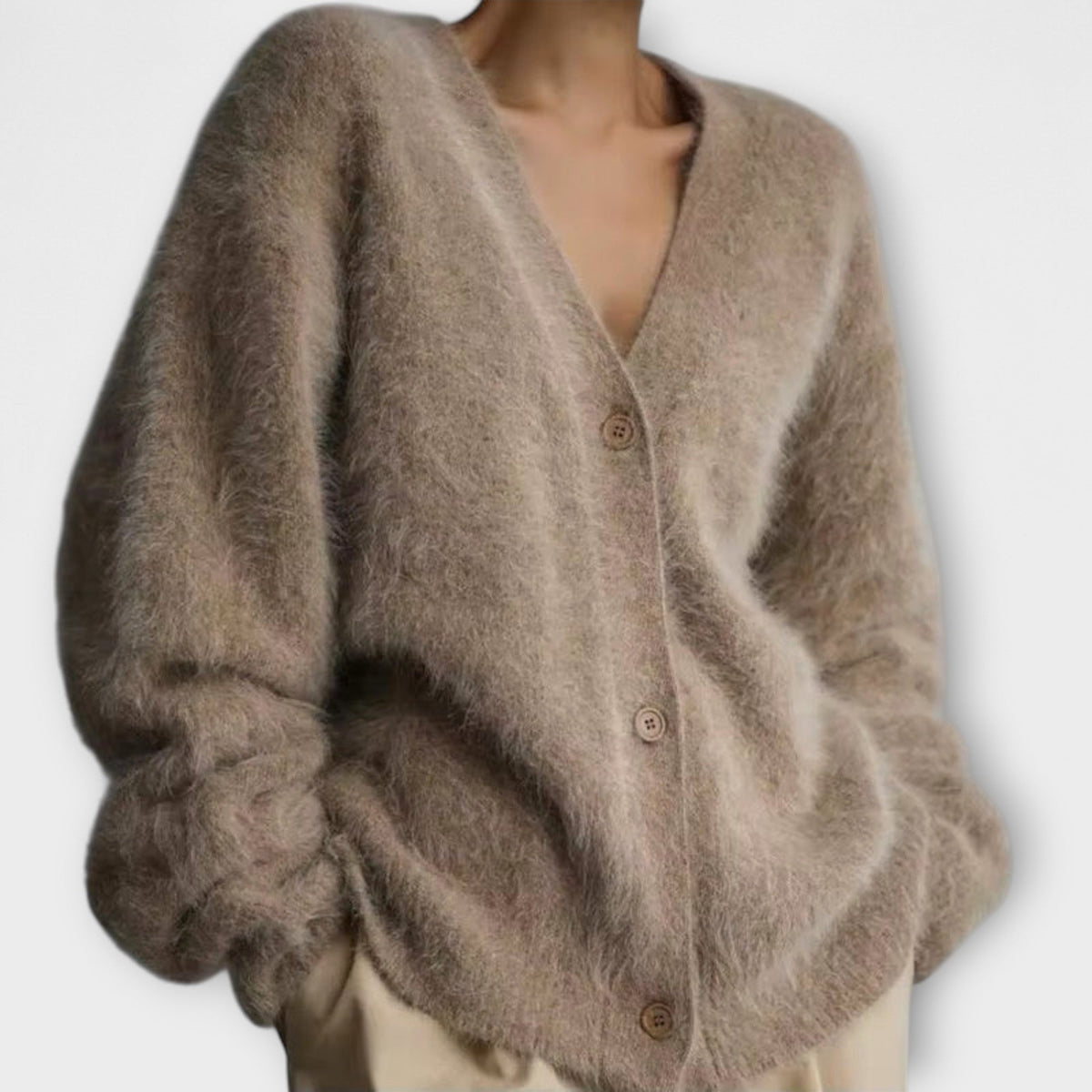 Lilla - Veste Douillette Beige