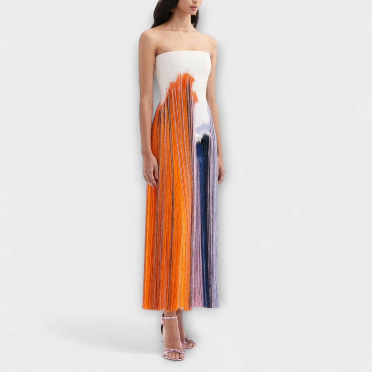 Summer - Robe Chic Color-Block à Pampilles