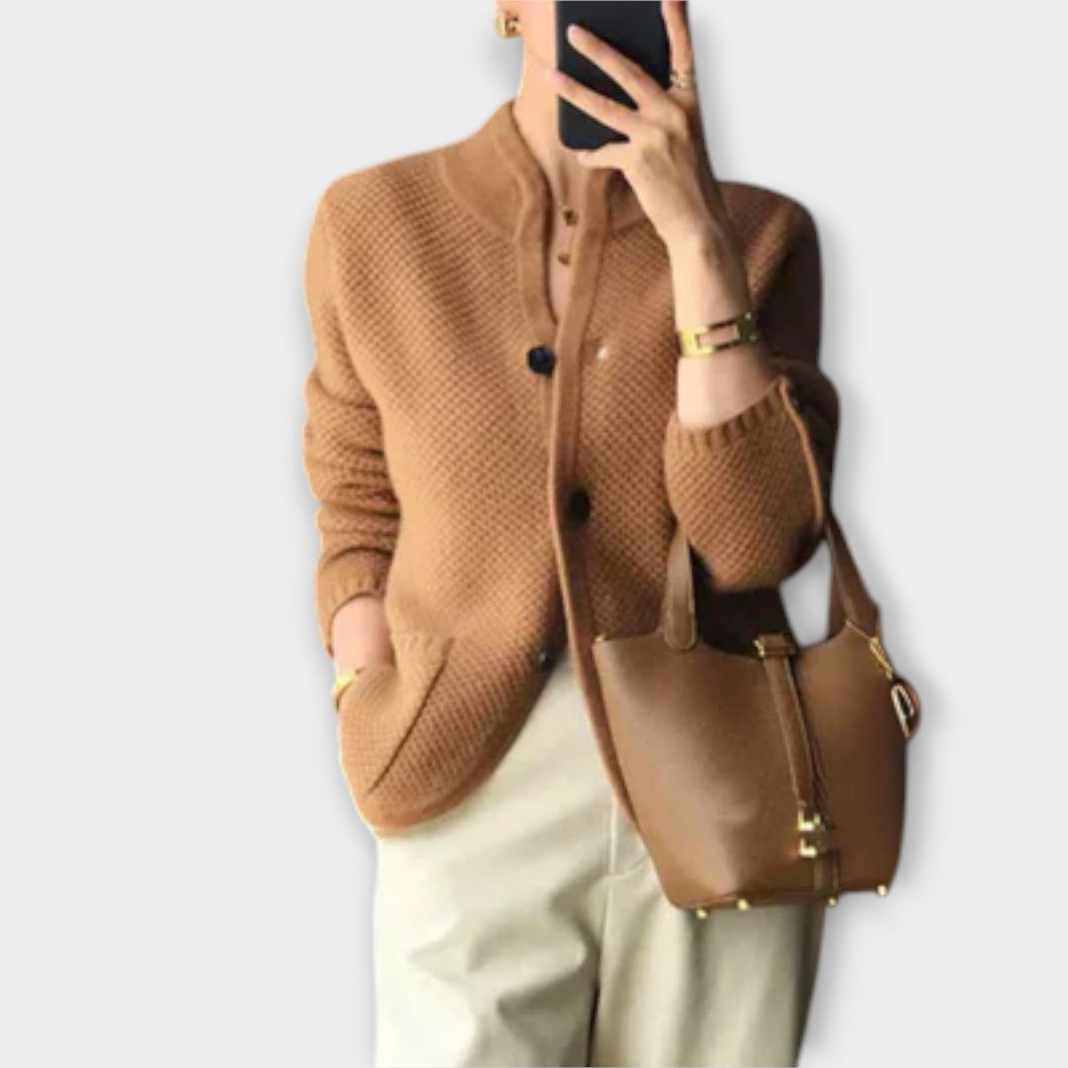 Alissa - Cardigan Confortable Crème