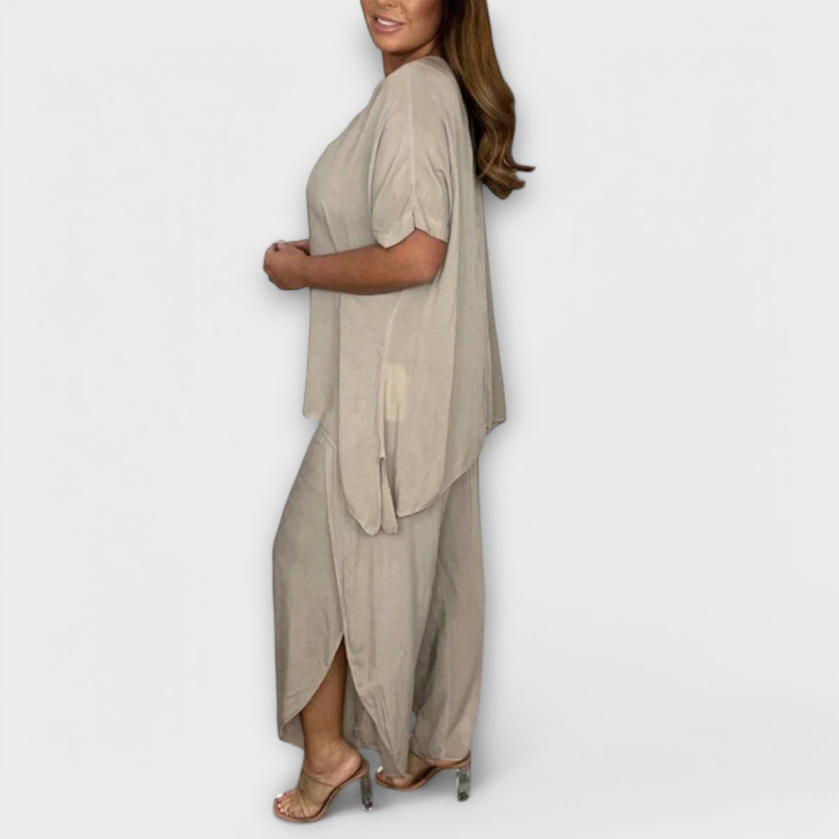 Maria - Ensemble 2 Pièces Confortable Beige