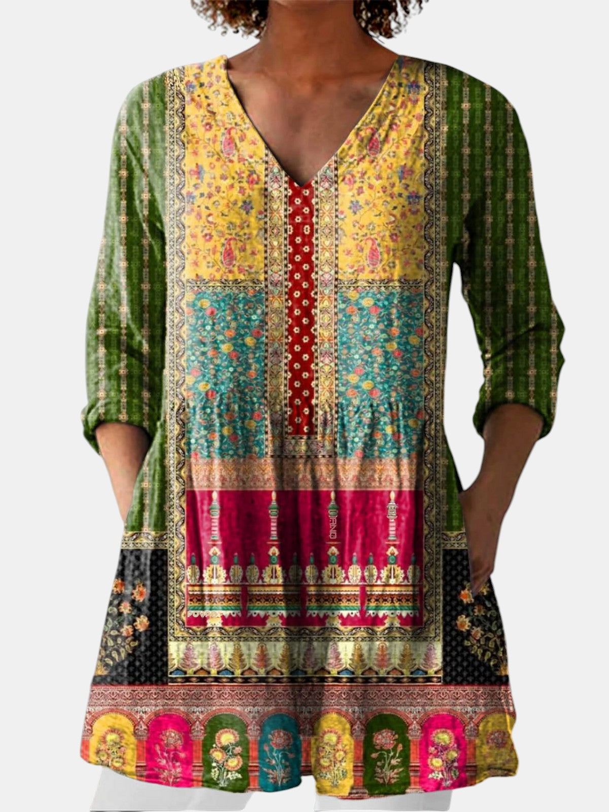 Emilie | Blouse Longue à Col en V