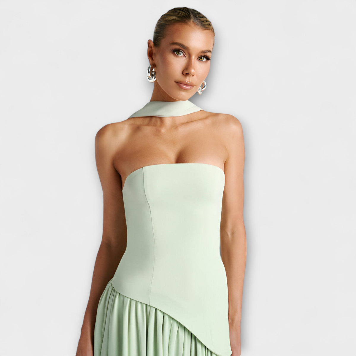 Tessa - Robe Longue Jaune à Fente