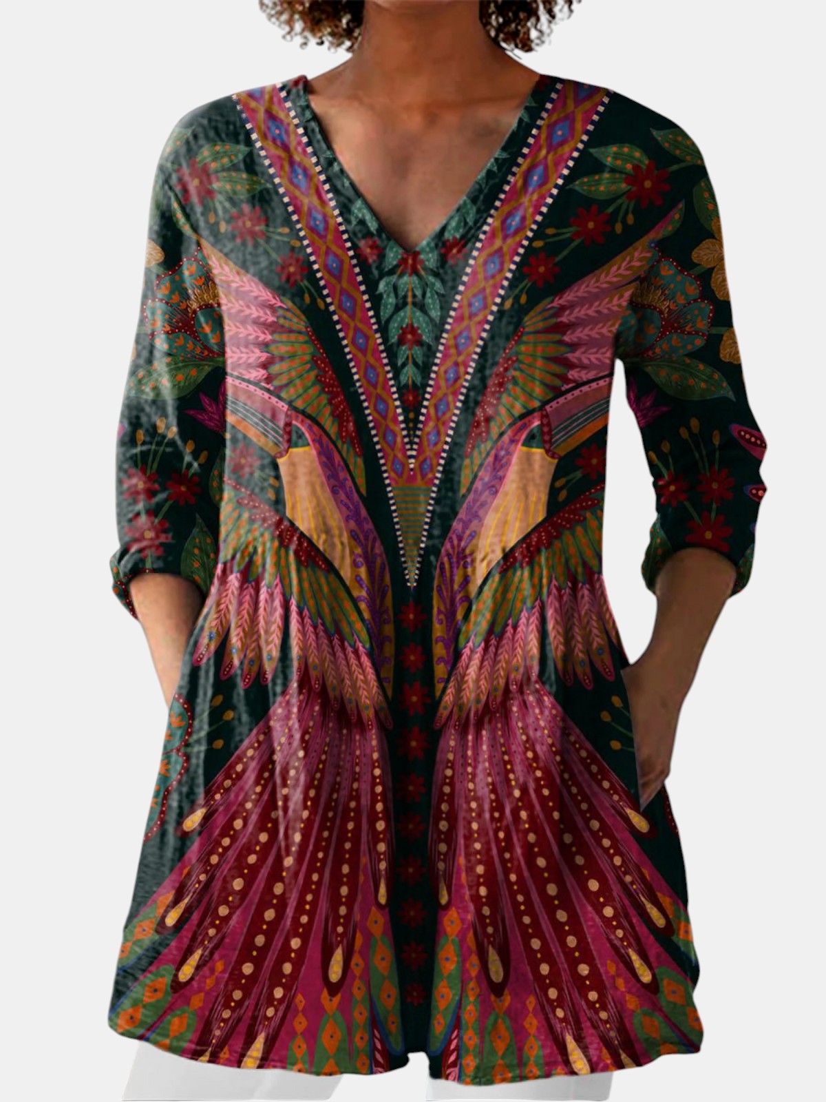 Manon | Blouse Longue à Col en V