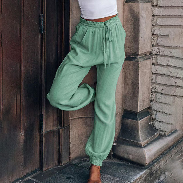 Kaeli – Pantalons Élegants à Cordon