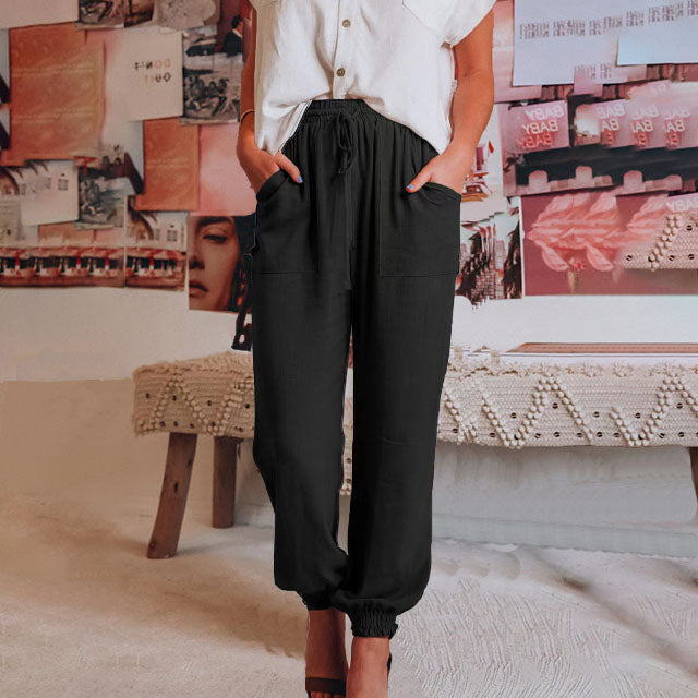 Kaeli – Pantalons Élegants à Cordon
