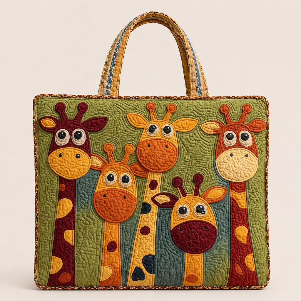 Girafe Joyeuse | Sac matelassé