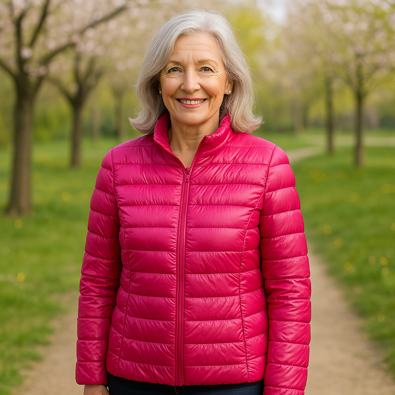 Ulla - Doudoune mi-saison rose