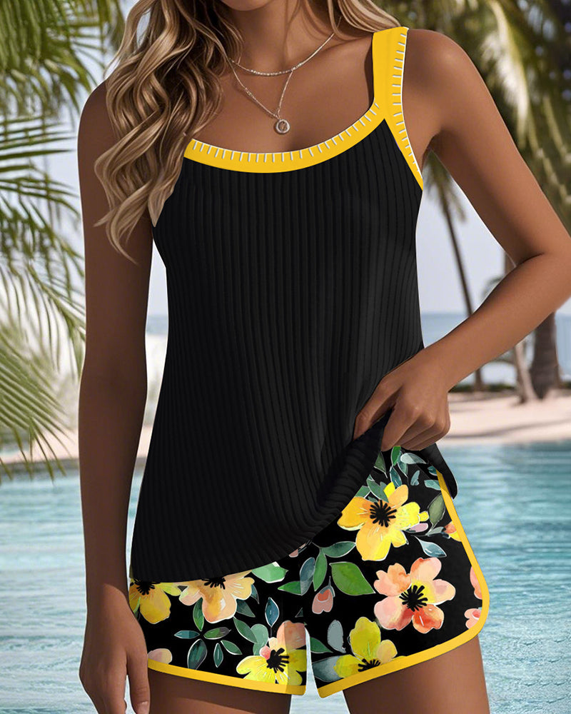 Élise | Tankini Deux Pièces Élégant