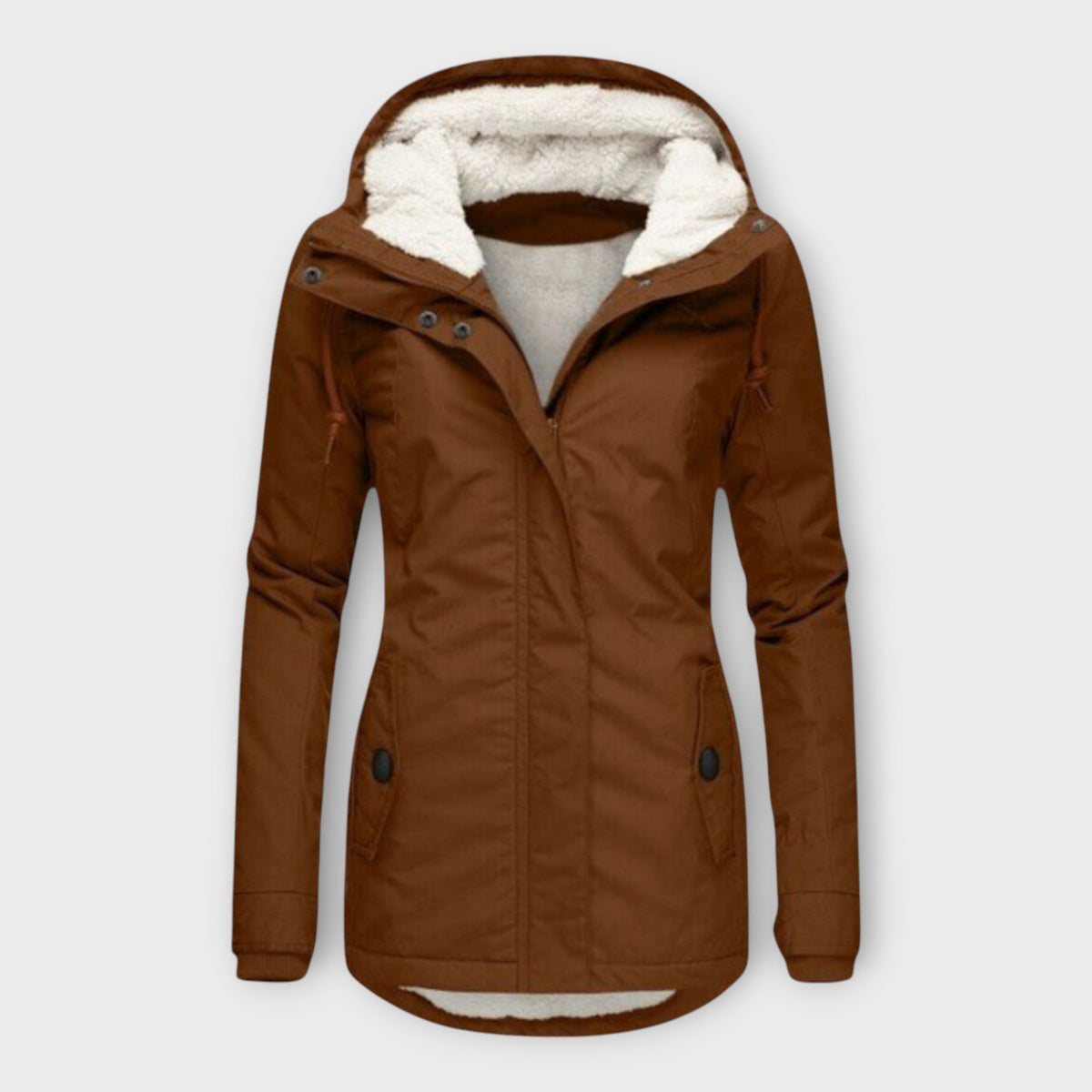 Sophie - Doudoune Imperméable Doublée Vert Olive