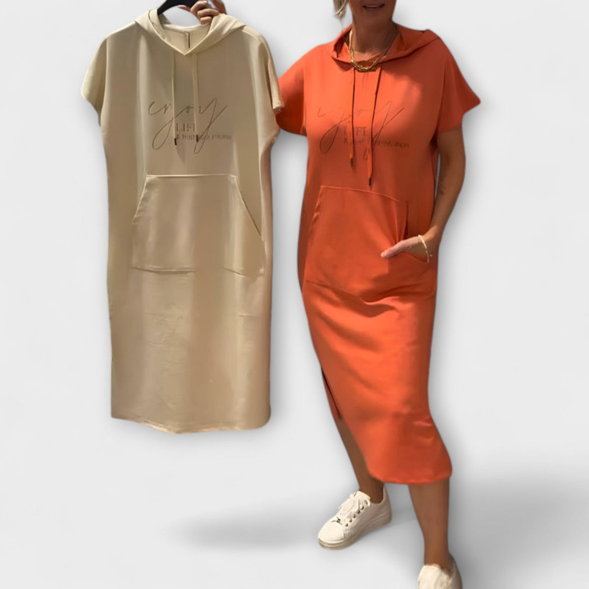 Daisy - Robe Décontractée à Capuche