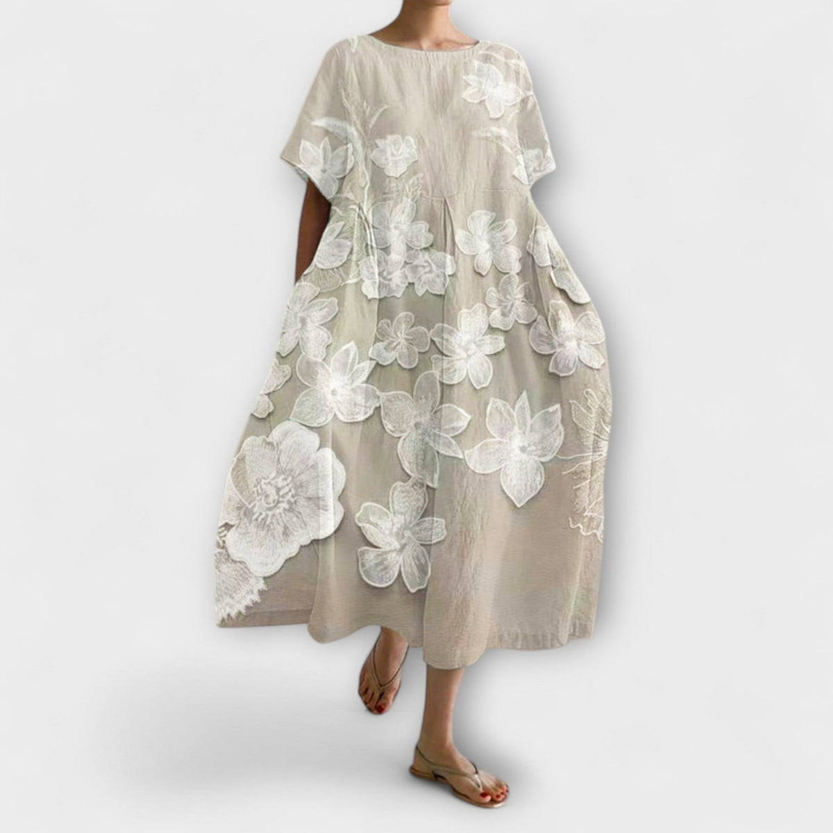 Olivia - Robe Élégante à Motif Floral
