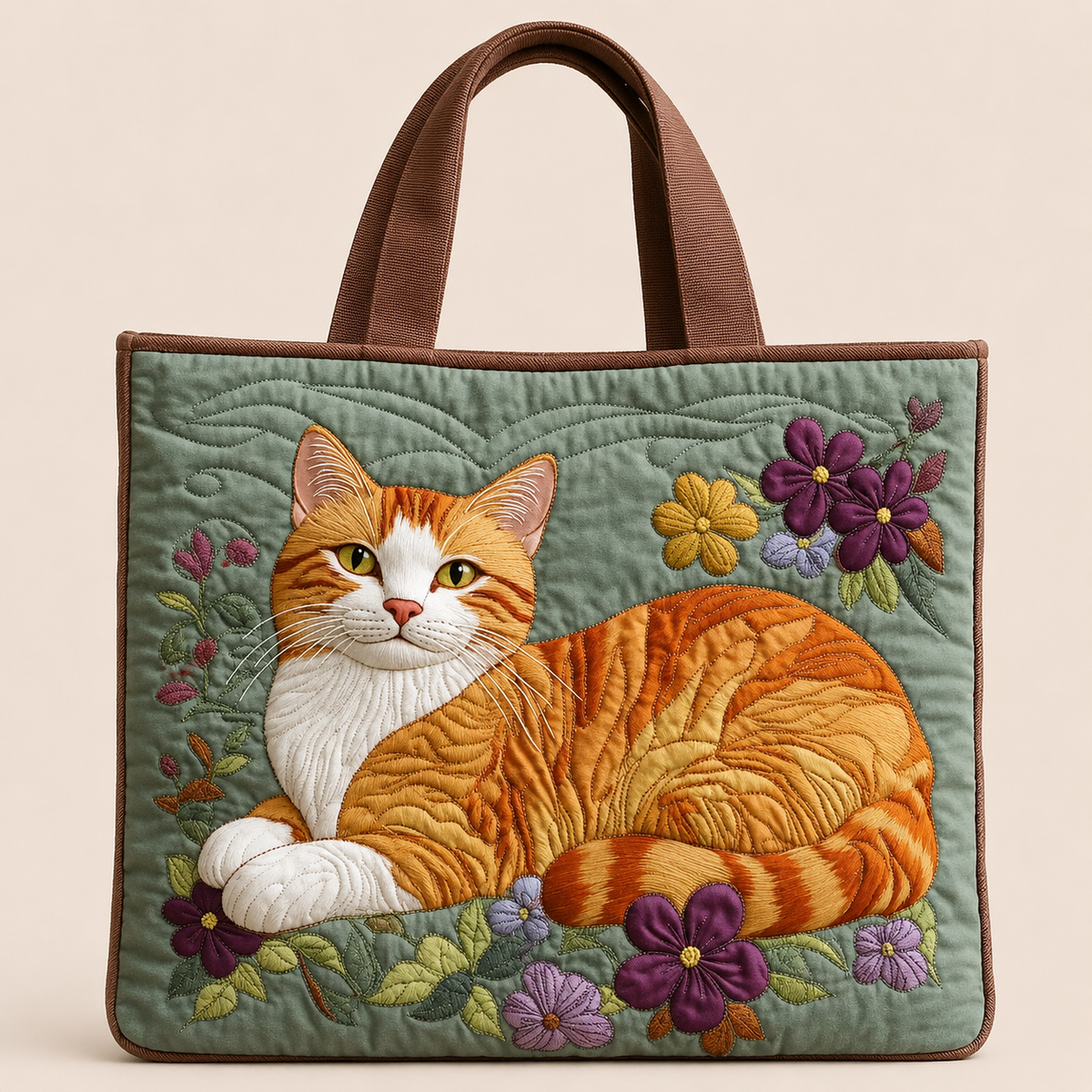 Chat Brun | Sac matelassé