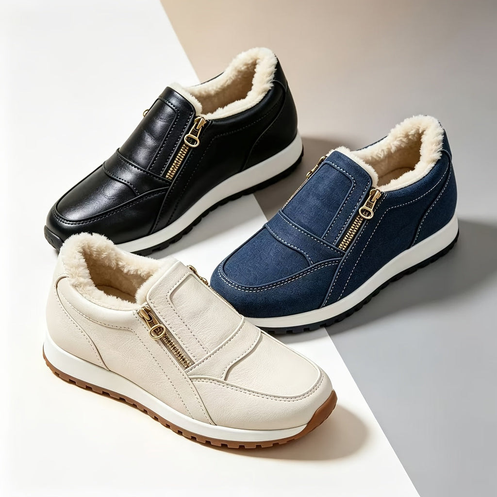 Janne - Basket slip-on chaude à double fermeture éclair