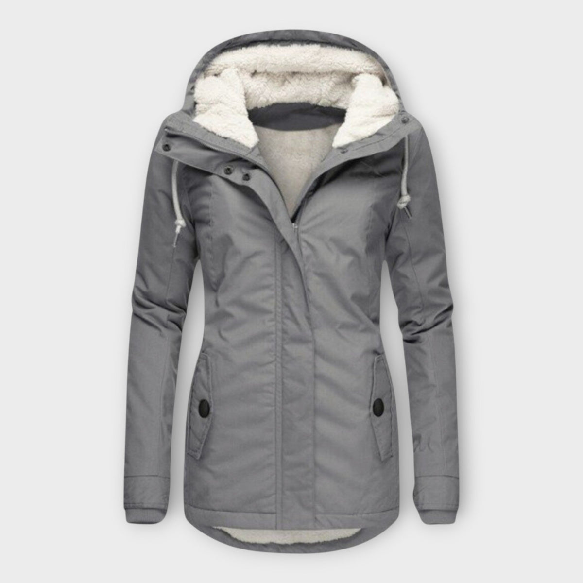 Sophie - Doudoune Imperméable Doublée Vert Olive