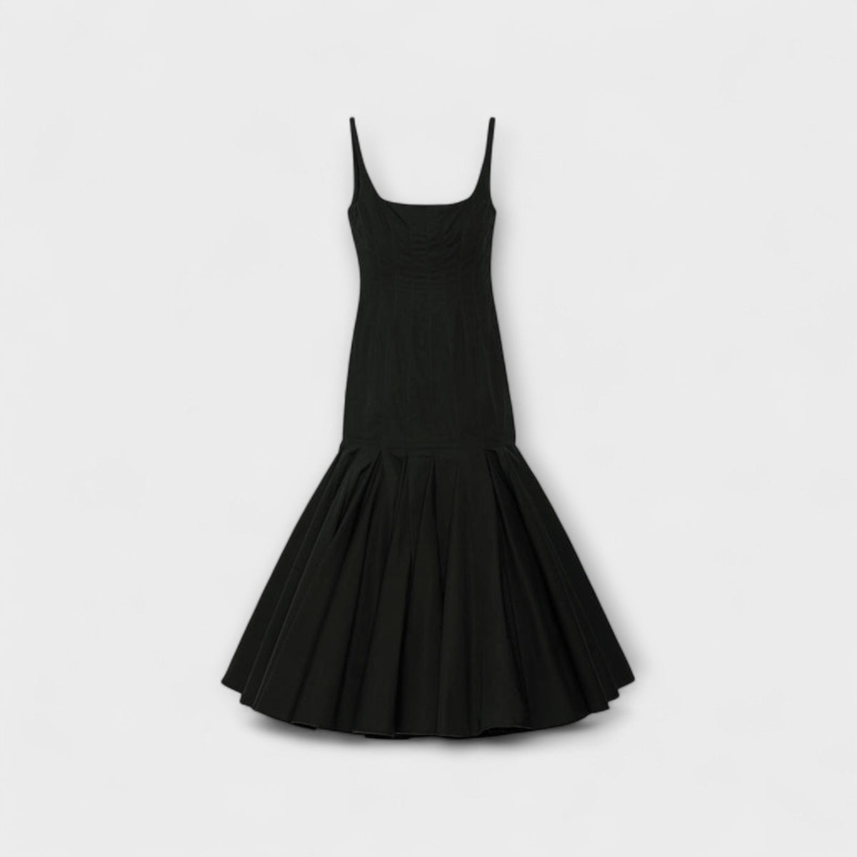 Cassie - Robe Midi Noire Style Agave