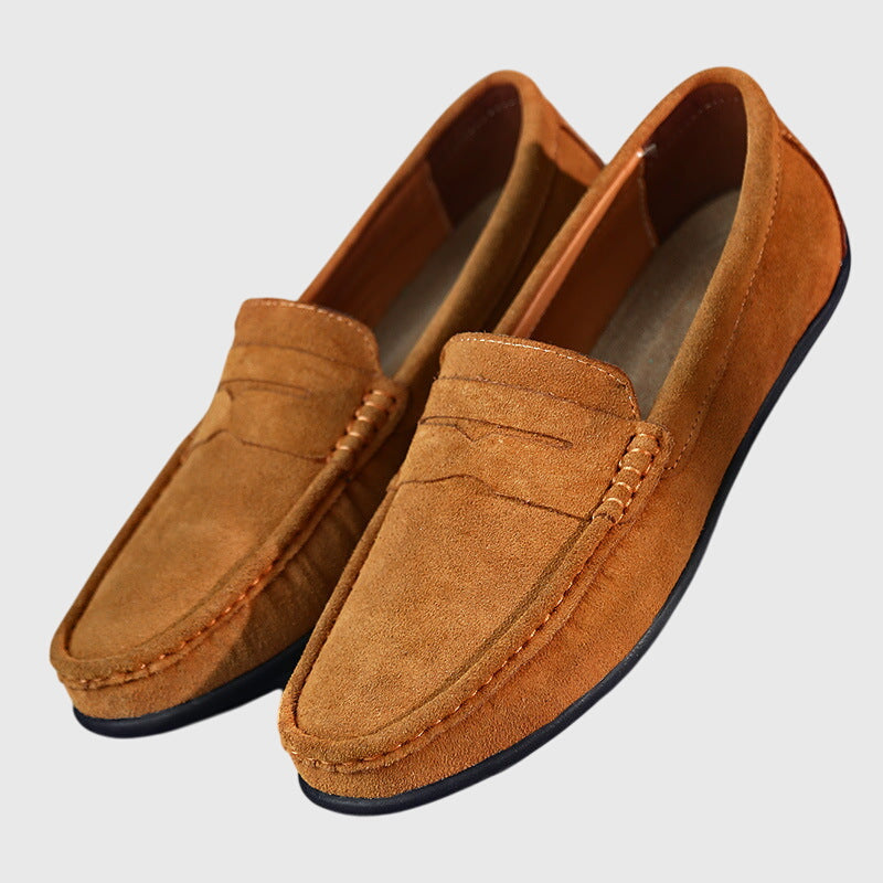 Roswitha - Mocassins en Daim Bordeaux