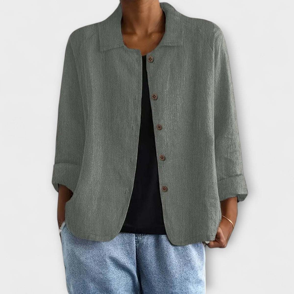 Mira - Cardigan Léger Rose Poudré