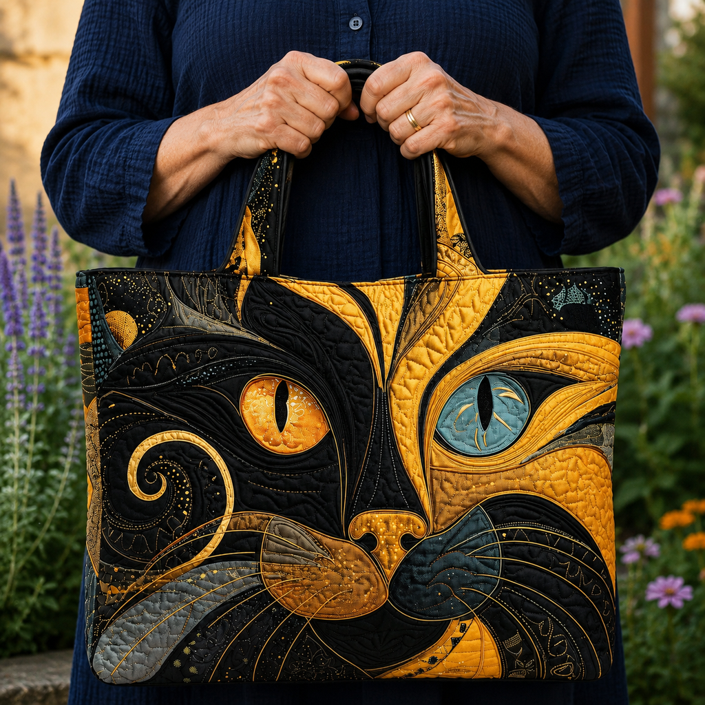 Chat Mystérieux | Sac matelassé