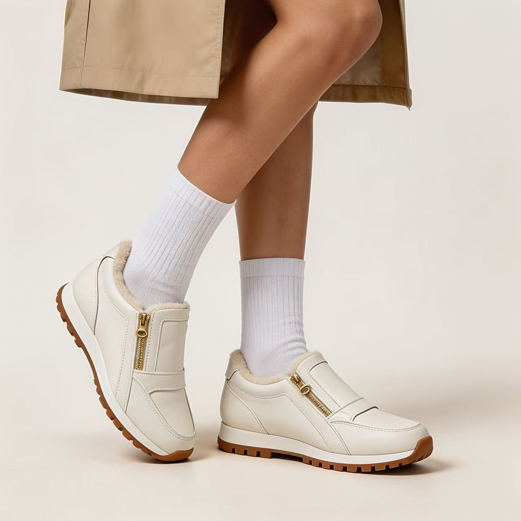 Janne - Basket slip-on chaude à double fermeture éclair