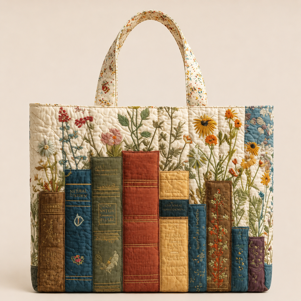 Livres et Fleurs | Sac matelassé