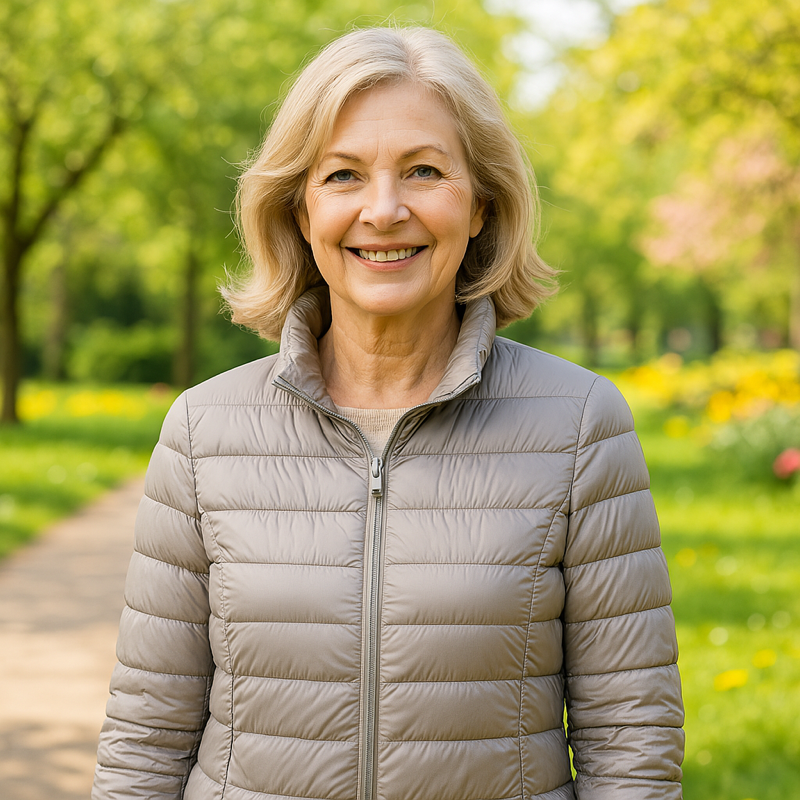 Ulla - Doudoune mi-saison gris