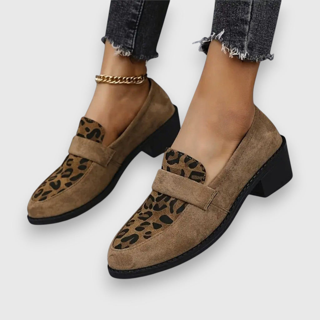 Brunhild - Mocassins Léopard Confortables