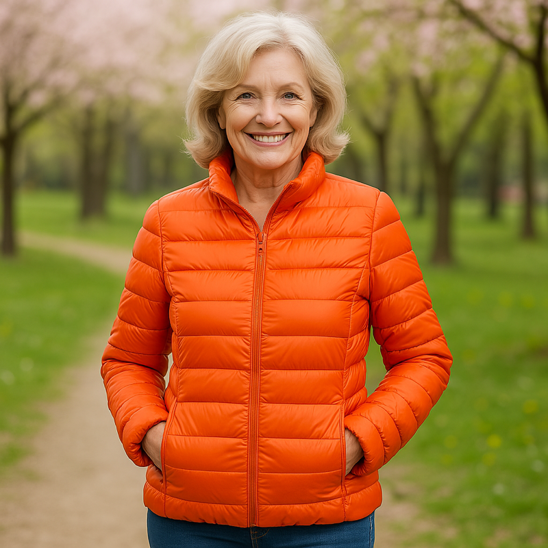 Ulla - Doudoune mi-saison orange