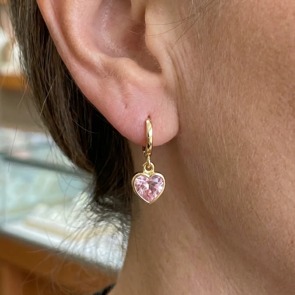 Boucles d’oreilles à pendentifs « Cupidon » | Doré