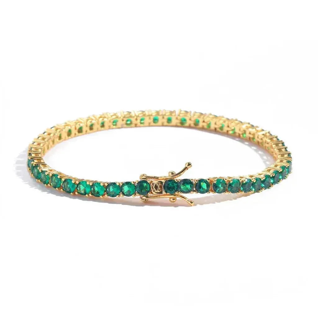 Armband Ella mit smaragdgrünem Stein