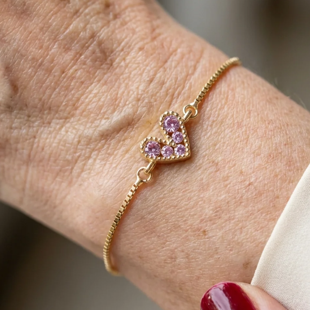 Armband „Rosé Liebe“ | Gold