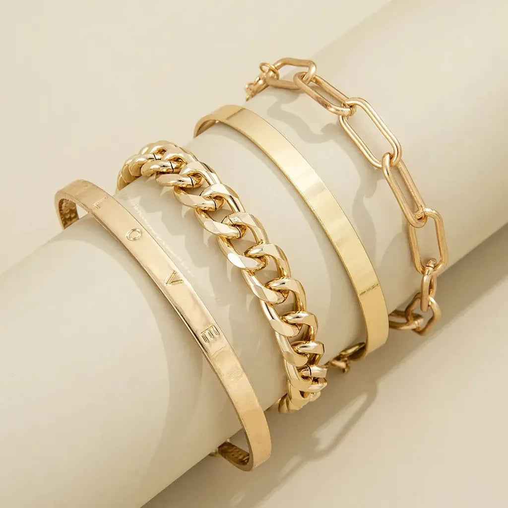 Armband-Set „Goldene Harmonie“