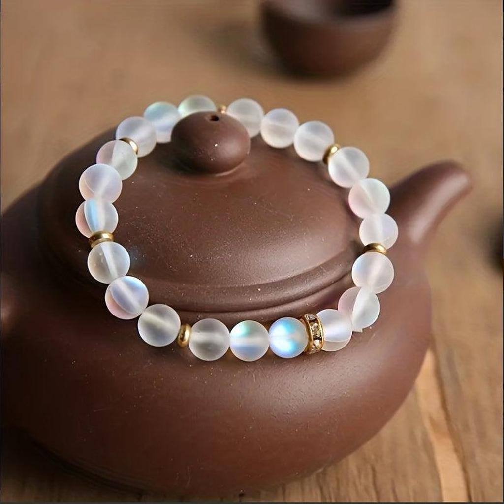 Armband „Vertrauen“ mit Margeriten und Mondstein