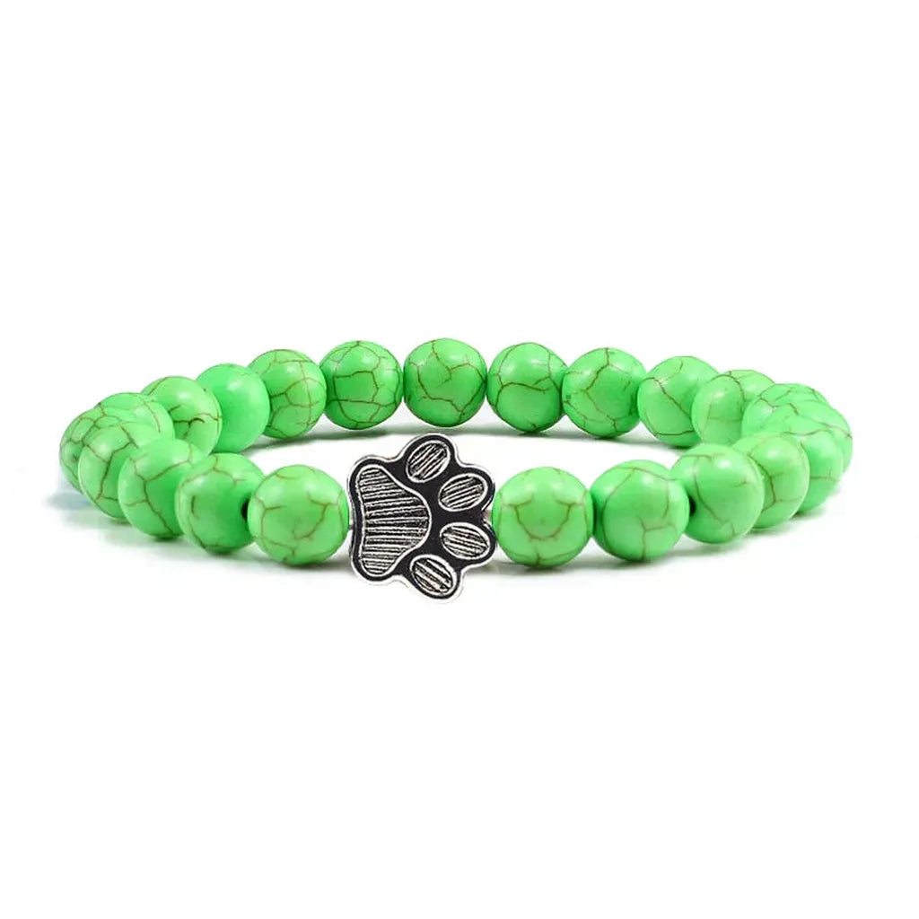 Armband mit Pfotenperlen