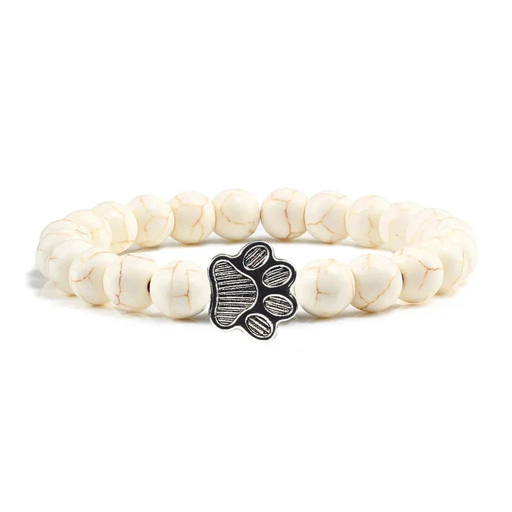 Armband mit Pfotenperlen