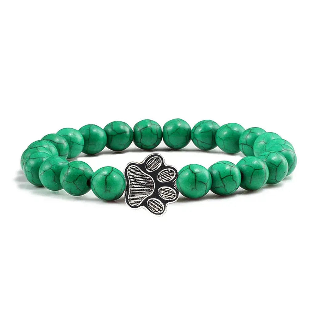 Armband mit Pfotenperlen