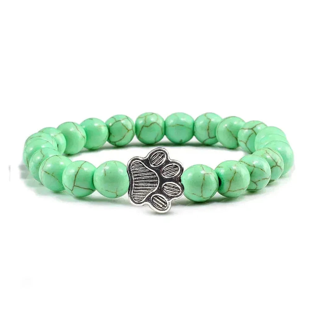 Armband mit Pfotenperlen